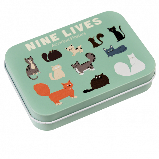 ﻿Nine Lives Plasters In A Tin (pack Of 30) | ﻿Rex London