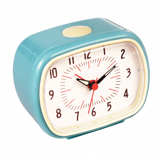 ﻿Blue Retro Alarm Clock | ﻿Rex London