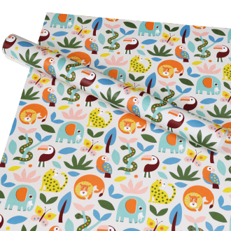 Wrapping paper 5 sheets- Wild wonders