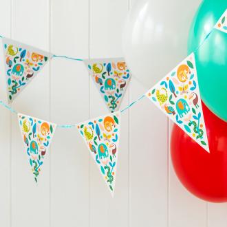 Wild wonders paper bunting