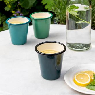 Enamel tumbler - Dark Green