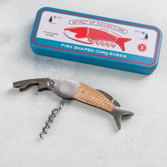 Fish Shaped Corkscrew In A Tin