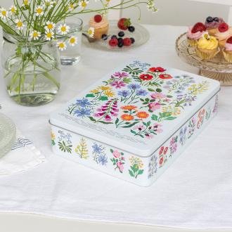 Wild Flowers Biscuit Tin