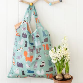 Nine Lives Recycled Foldaway Shopper Bag