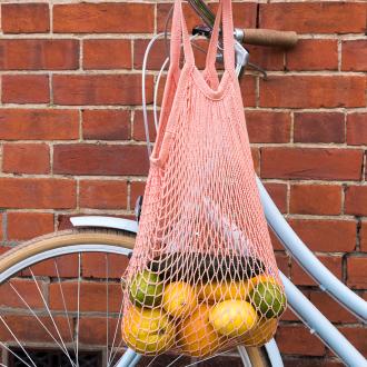 Coral Organic Cotton Net Bag