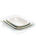 Enamel pie dishes (set of 3) - Pistachio