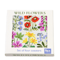 Wild Flowers coasters (set of 4) in box