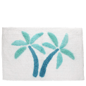 Tufted cotton bath mat - Palm trees
