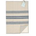Pure Belgian Linen Tea Towel - Blue Stripe