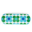 Glasses case & cleaning cloth - Blue and green Daisy