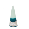 Dark-blue-mint green-cone candle
