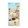 3D puffy stickers (single sheet) - Lunch Box