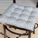 Seat pad cushion (37x37cm) - Grey leaf