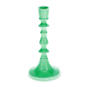 Enamel candlestick (19cm) - Green