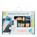 Wooden tools and tool belt playset