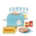 Wooden toy toaster playset