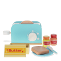 Wooden toy toaster playset