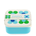 Snack boxes (set of 3) - Blue and green Daisy