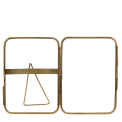 Rounded standing brass frame 13x18cm