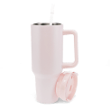 Travel tumbler with handle (1.2Ltr) - Light pink