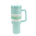 Travel tumbler with handle (1.2Ltr) - Eggshell blue