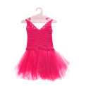 Crochet dress (3-4 years) - Bright pink