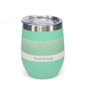 Rubber coated travel cup 350ml - Mint green