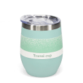 Rubber coated travel cup 350ml - Eggshell blue