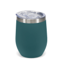 Rubber coated travel cup 350ml - Petrol blue