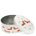 Festive sausage dog cake tin