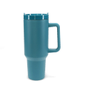 Travel tumbler with handle (1.2Ltr) - Petrol blue