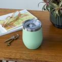 Rubber coated travel cup 350ml - Mint green