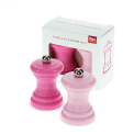 Travel salt pepper mill set pink