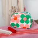 Makeup bag - Pink and green Daisy