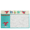 Large colouring poster with pencils - Baby Dinos