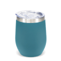 Rubber coated travel cup 350ml - Petrol blue