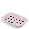 Two-part enamel soap dish - Pink