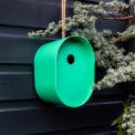 Oval bamboo fibre birdhouse - Green