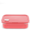 Double wall lunch box with divider - Rose pink