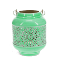 Enamel tealight lantern - Green