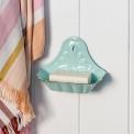 Wall-mounted enamel soap dish - Green