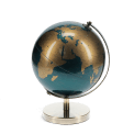 USB world globe light (14.2cm) - Blue and gold