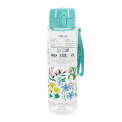 Drinks bottle with push button lid 700ml - Wild Flowers