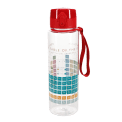 Drinks bottle with push button lid 700ml - Periodic Table