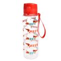 Drinks bottle with push button lid 700ml - Sausage Dog