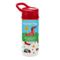 Stainless steel bottle with push button lid 500ml - Sunny Sausage Dog