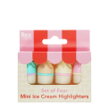 Mini highlighters (set of 4) - Ice cream