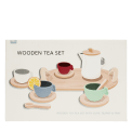 wooden toy tea playset