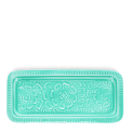 Enamel trinket tray - aqua