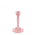 Enamel candlestick (13cm) - dark pink